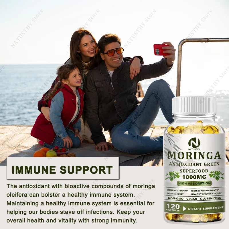 Moringa Organic 1000 mg - พร้อ - Vitamin C Powder บทวิจารณ์และราคา