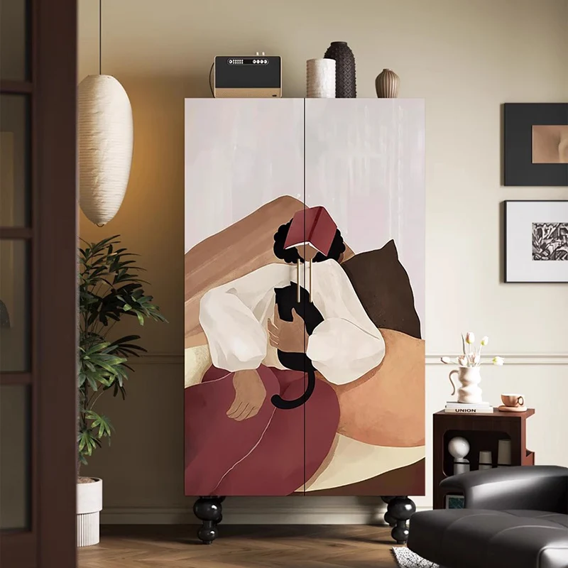 

Home Luxury Wardrobe European Solid Wood Storage Patio Wardrobe Living Room Apartment Muebles Para El Hogar Salon Furniture