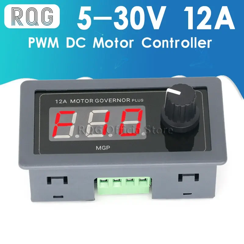 ZK-MGP Adjustable Speed PWM DC Motor Controller 5-30v 12A 360W 6V 12V 24V Slow Start Slow Stop Module