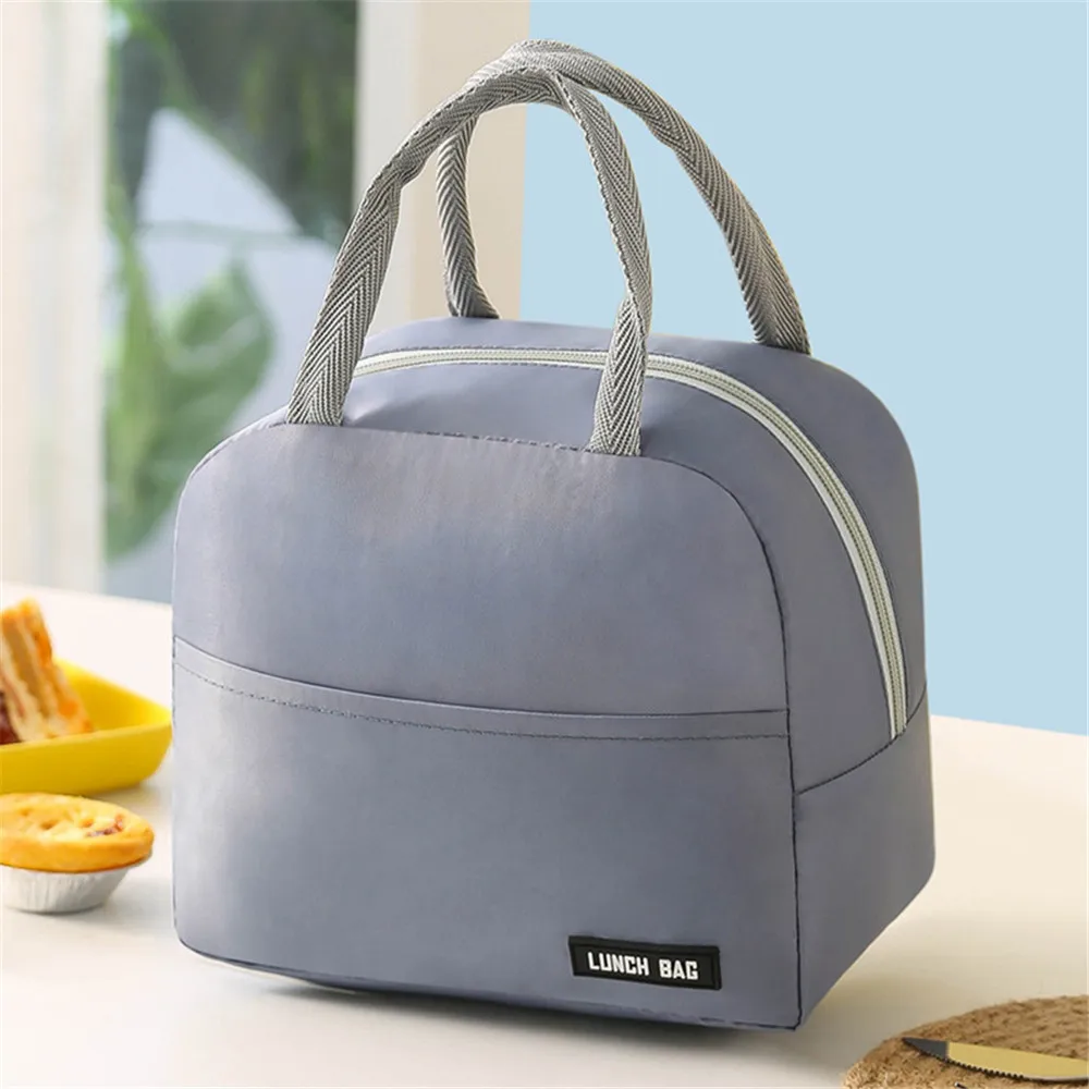 Thermal Lunch Dinner Bags Oxford Handbag Picnic Travel Breakfast Box Organizer School Child Waterproof Lunch Bag Tote Food Bag