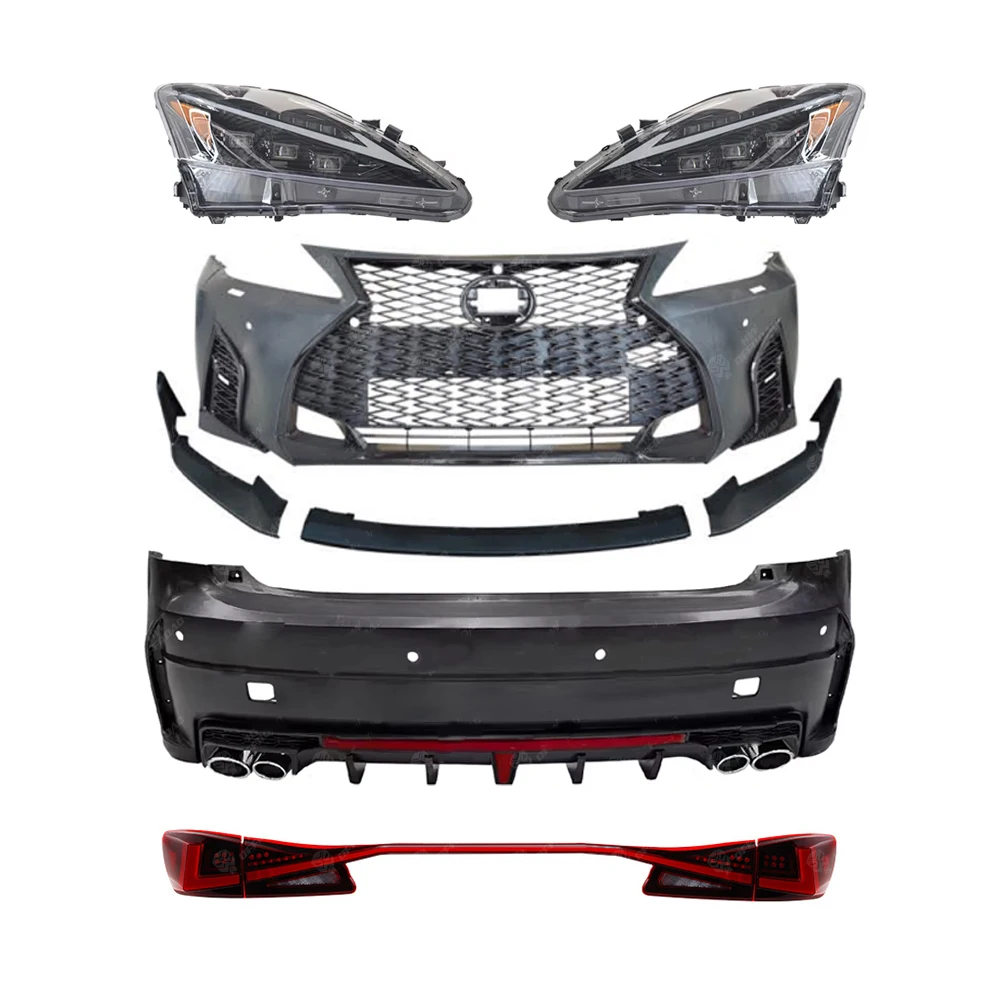 Hot Selling F-Sport Conversion Body Kit for Lexus IS250 IS300 2006-2012 Upgrade to 2021-2023 Bumper Grille Headlight Taillamp