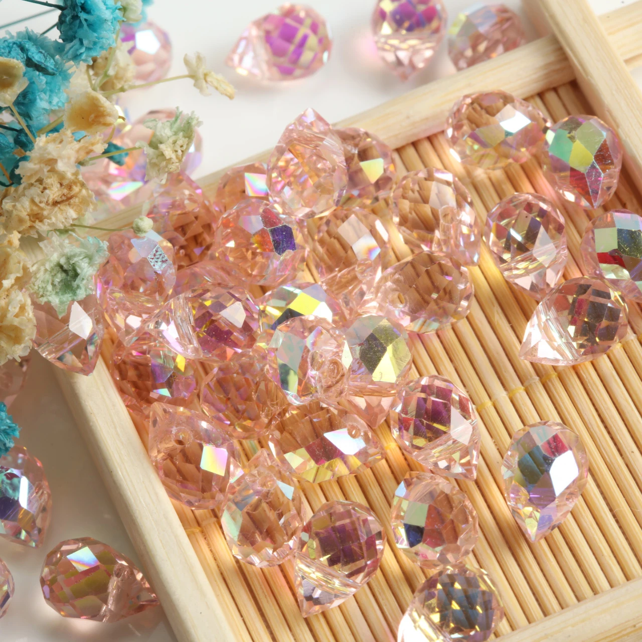 Colorful Strawberry Crystal Beads Loose Spacer Bead Jewelry Making DIY Necklace Earrings Bracelet Handmade Accessories