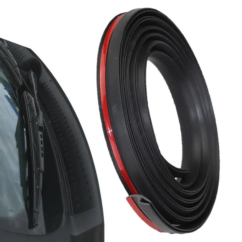 

Windshield Seal Strip Reduce Noise Front Windshield Weather Stripping Rubber Flexible H Type Smooth Surfaces Car Interior