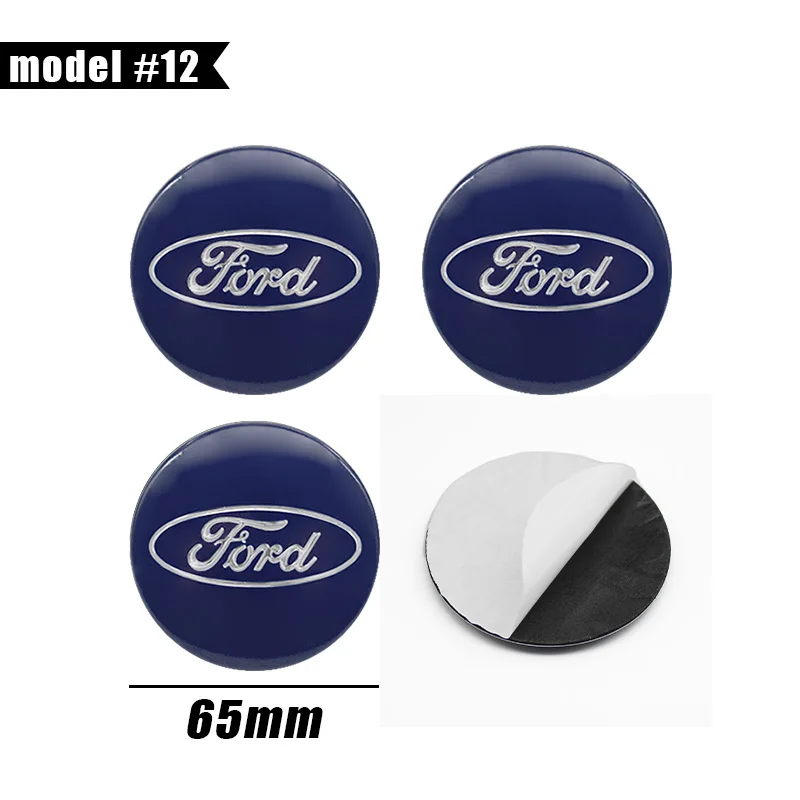 4 Stuks 56 Mm 60 Mm 65 Mm Auto Wiel Center Hub Caps Badge Sticker Decals Voor Ford Fiesta Mondeo fusion Edge Mk2 Focus Auto Accessoires