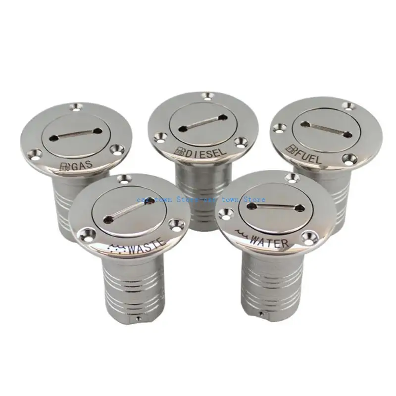 

RXJE Marine Hardware 316 Stainless Steel Deck Filler Fill Gas Diesels Water Waste Caps Accessories Yacht