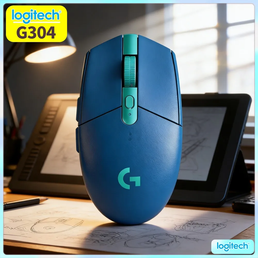 Logitech G304 LIGHTSPEED Wireless Gaming Mouse Robust Click Mechanism Retain Tactile Feedback After Massive Operations