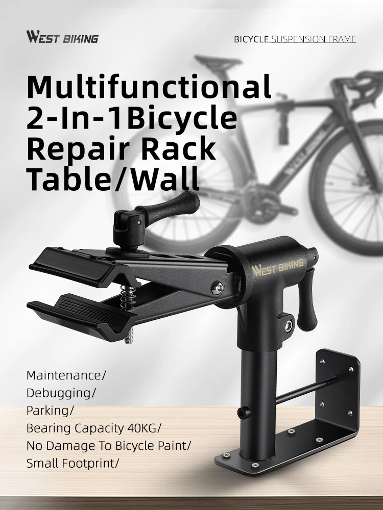 AliExpress West Biking WEST BIKING Desktop Bicycle Repair Stand Indoor Wall Bike Parking Rack Maintenance Workstand Bike Display Stand Repair Tools