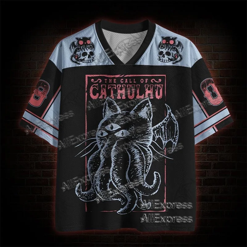 

(ZZ) New Dark Series, Street Trendy Quick Drying Mesh Jersey, Sports Breathable Adult V-neck T-shirt, Handsome and Comfortable