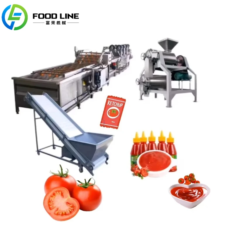 Customized Easy Operation Tomato Processing Line User Friendly Control System Simple For Workers Beginners Operation