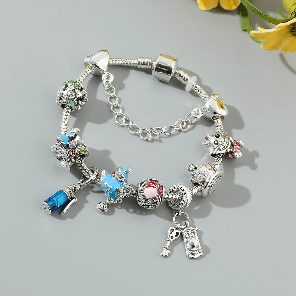 A new European and American fairy tale Alice in Wonderland combination bracelet jewelry