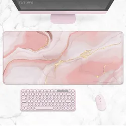 Pink Marble Mouse Pad Gamer XL Custom Home Large Mousepad XXL Keyboard Pad MousePads Natural Rubber Carpet Office PC Mice Pad