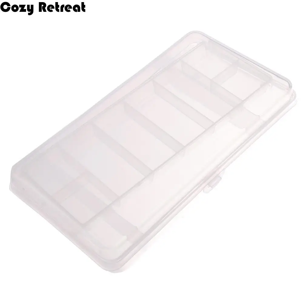 Professional Lure Fishing Plastic Double Tray Two-Sided Storage Cases Hand Tool Organizer Tackle Box