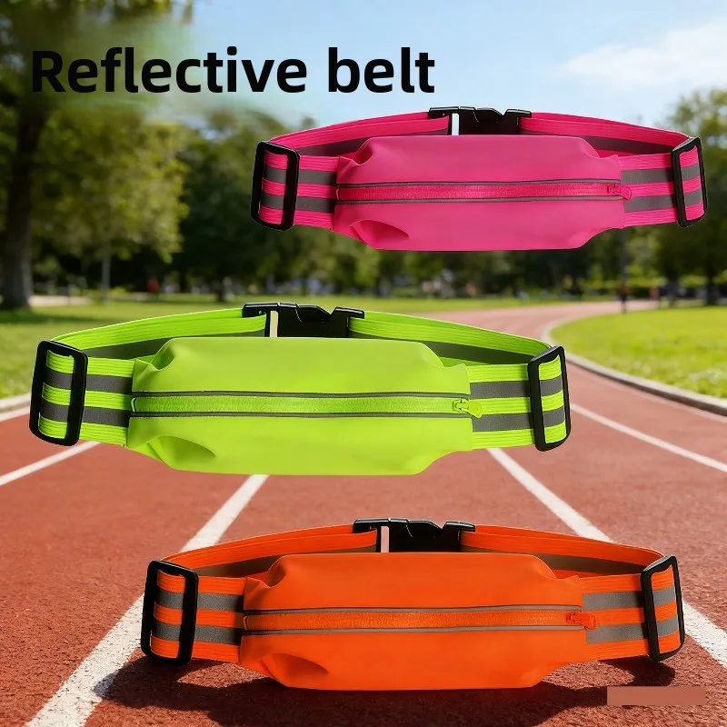 cinto-de-seguranca-refletivo-ajustavel-com-bolso-para-corrida-noturna-e-ciclismo-ao-ar-livre-anticolisao-leve-e-de-alta-visibilidade