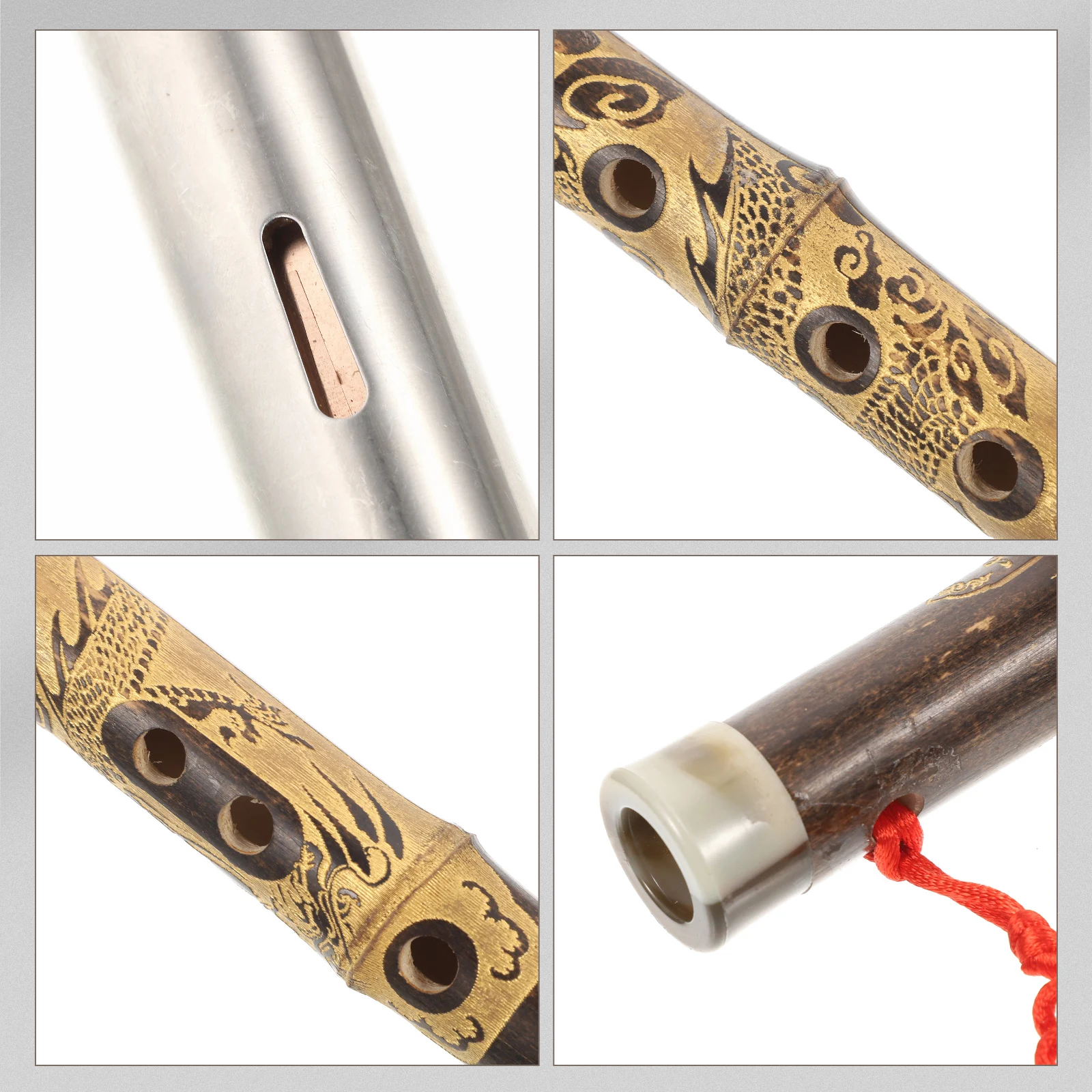 

F-tuning Bawu Vertical Flute Smooth Sound Hole Polished Traditional Instrument Beginner Student Dizi