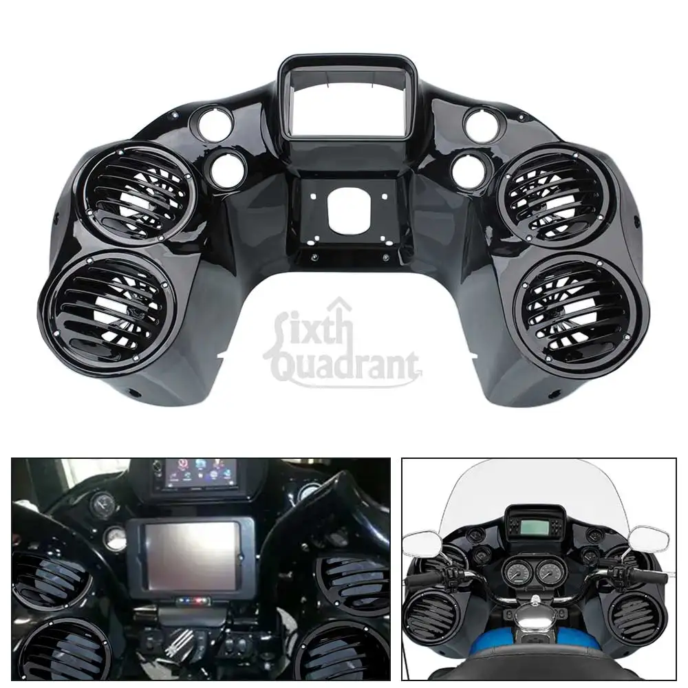 

Motorcycle Part Inner Fairing Cover-4 Speakers Audio 6.5" Speaker Pods ABS Plastic For Harley Touring Road Glide FLTR/I 1998-09