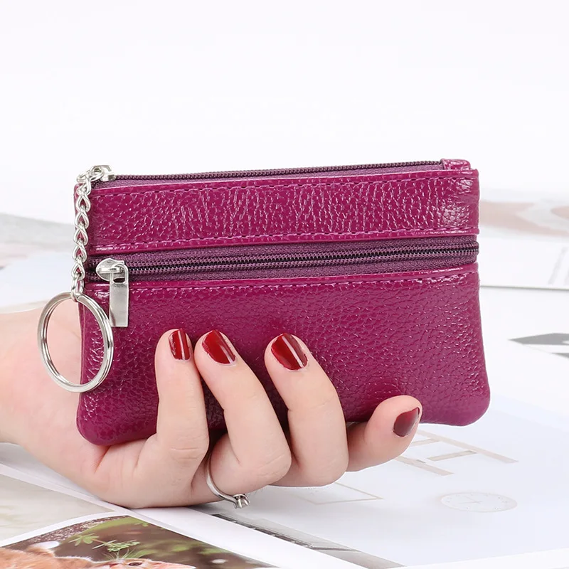 2023 New Women Leather Coin Purse Female Wallets Women Zipper Coin Purses Children Storage Pocket Bags Pouch