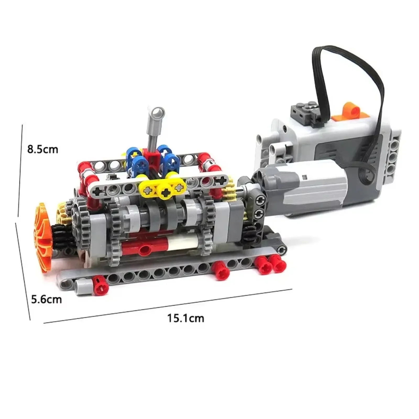 Kit de blocs de construction de boîte de vitesses MOC à 6 vitesses avec moteur de contrôle APP pour modèles 8883/8881