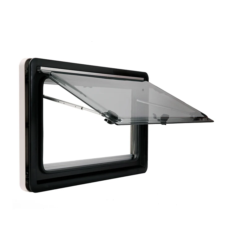 RV Window 350*280mm Right Angle Aluminum Alloy Caravan Window Rv Parts With E13 Certification