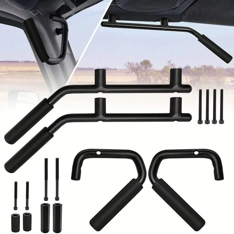 New High Quality 4x4 Accessories 2/4 Door Front and Rear Steel Grab Handle for Jeep Wrangler JK 2007-2017 - view 4