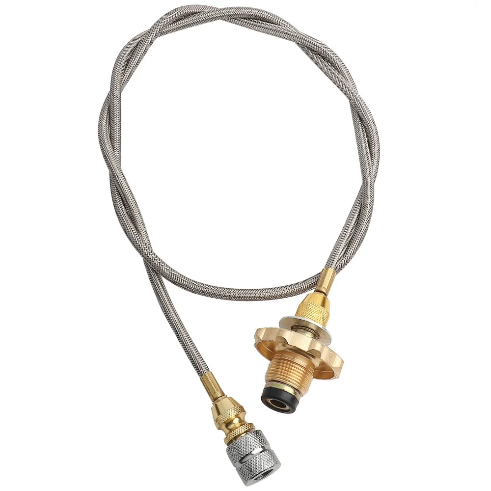 

Адаптер для газовой плиты из нержавеющей стали и меди, серебристый, с легким управлением, для заправки пропаном, для барбекю и приготовления пищи