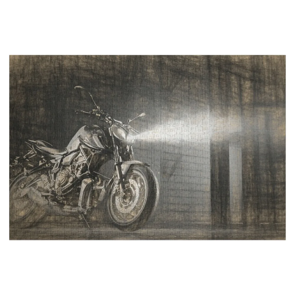 

Yamaha MT07 Sketch Jigsaw Puzzle Custom Photo Customized Kids Gift Puzzle