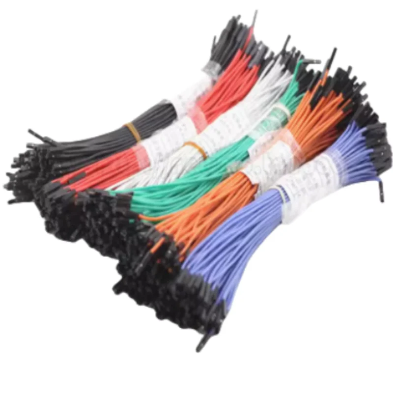 10pcs High-end Soft Silicone Dupont Wire 1P Dupont Jumper Cable Female Male Connector 10/20/30cm 22awg for Arduino