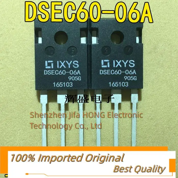 10PCS/Lot   DSEC60-06A  TO-247   600V 60A Imported Original Best Quality