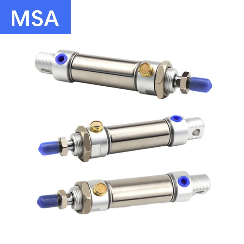 

High Quality MSA16 20 25 32 40X25/50/75/100/125/150/200/250/300 Single Action Cylinder Stainless Steel Mini Pneumatic Cylinder