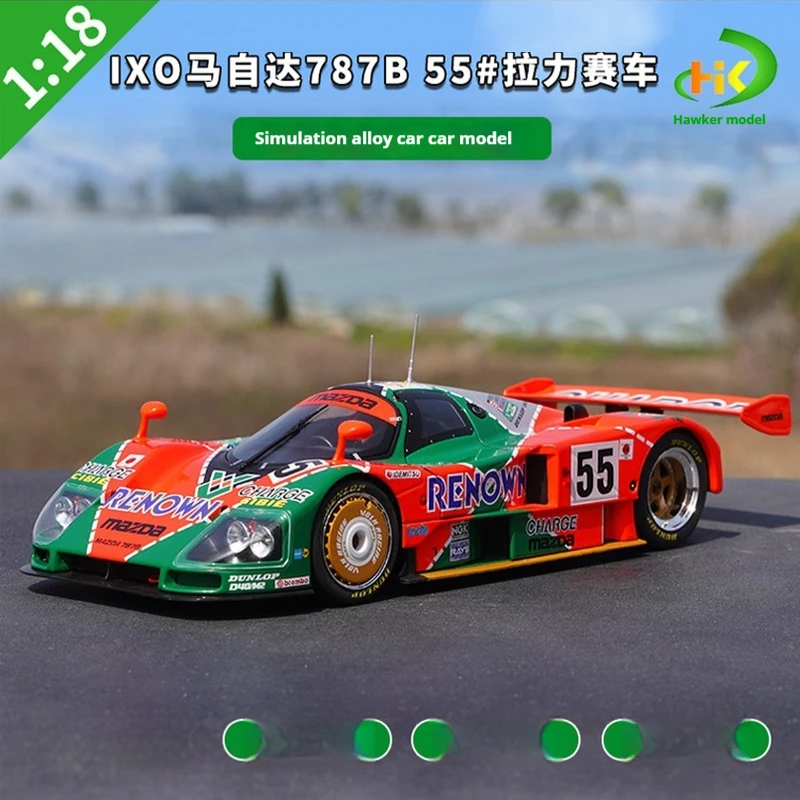 

1: 18 Ixo Mazda 787b55 # 1991 Le Mans 24-Hour Rally Car Simulation Alloy Car Model Collectible Desktop Ornament Friend Gift