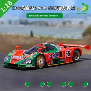 Diecast IXO 1/18 Scale Mazda 787B Alloy White & Blue Livery