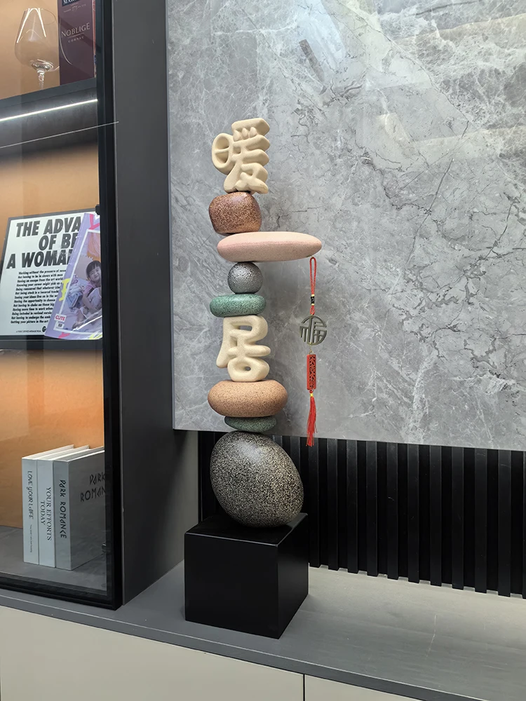 Абстрактный художественный камень для работы, скульптура, керамика, роскошь, вход в гостиную, ТВ-шкаф, статуя, украшение пола, подарки