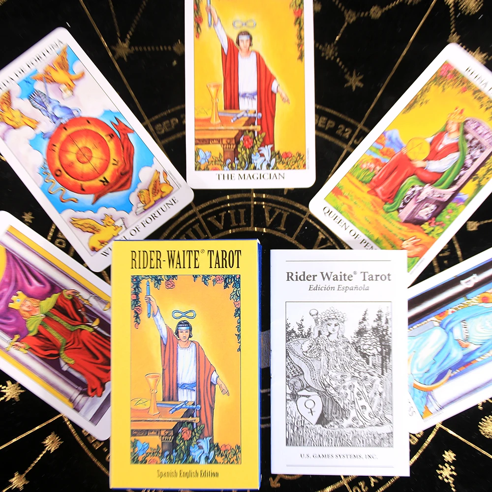 Classic Tarot Spanish English Version Knight Waiter Rider Waite Tarot Cards Divination Fate Forecasting Prophecy Card Games