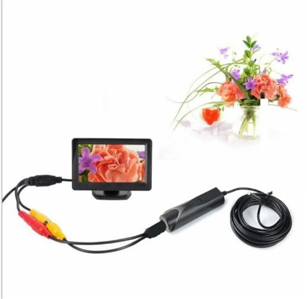 4.3inch 5.5MM AV Handheld Endoscope Water-proof IP66 CMOS Borescope Video TVL Microscope Camera For PCB Repairing Check