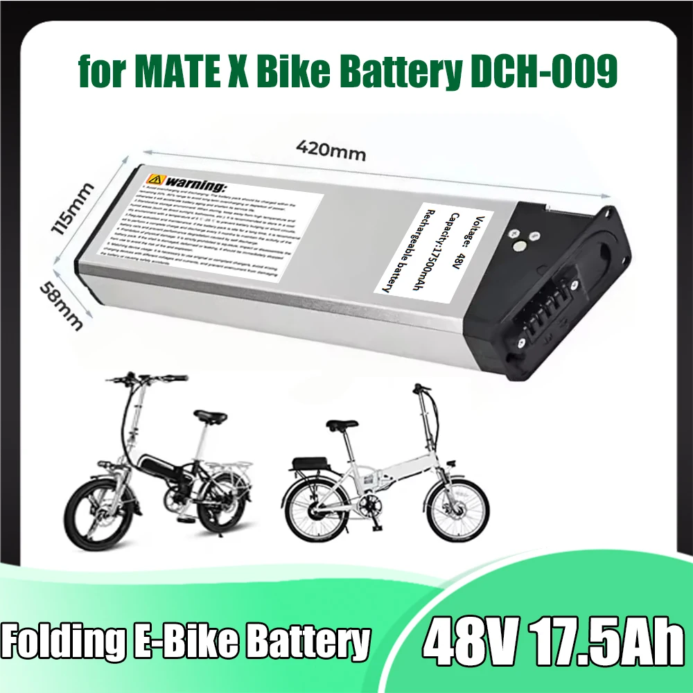 Replacement Batteries 48V 20Ah 17.5Ah for 2022 New Engwe EP-2 Pro Engine Pro Upgraded Version for MATE X Bike Battery DCH-009