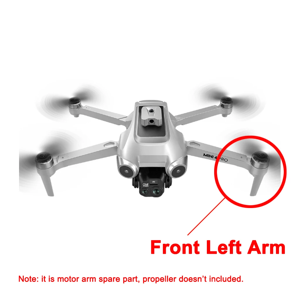 V600 6K 8K Drone Bruhshless Quadcopter Original Motor Arm Spare Part Front / Rear Arm with Brushless Engine DIY Accessory