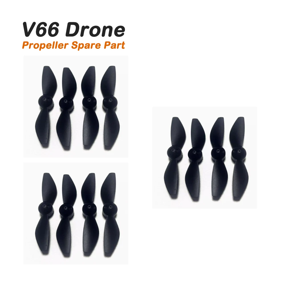 Mini Drone V66 hélice repuesto 41mm hoja hoja de arce para GT3 i1PRO CZ06 D16 RC Quadcopter A B ala Rotor accesorio 12 Uds