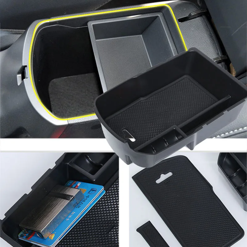 Lsrtw2017 Car Central Armrest Storage Box Plate for Kia K3 Cerato 2012 2013 2014 2015 2016 2017 2018 Interior Accessories