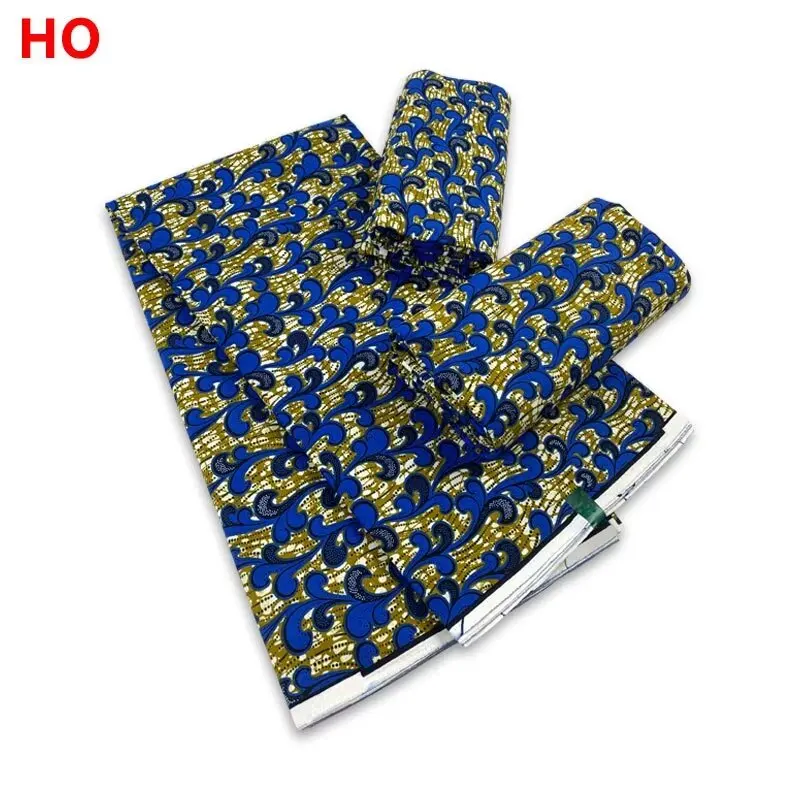 African Wax Printed Fabric 6 Yards Patchwork Sewing Dresses Material Artwork Accessory For Handsewing High Quality Cloth