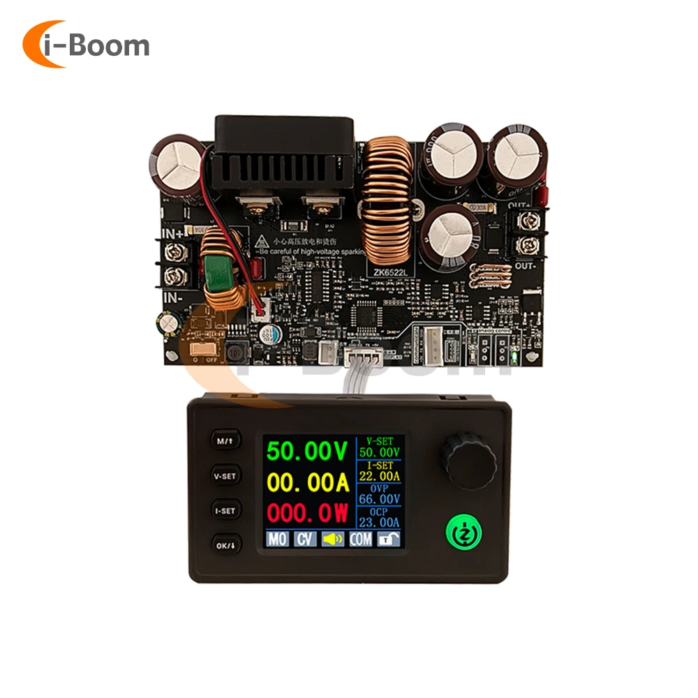 ZK-6522C Step-down Voltage Regulator CNC Adjustable Constant Voltage and Constant Current Module Color Screen Display