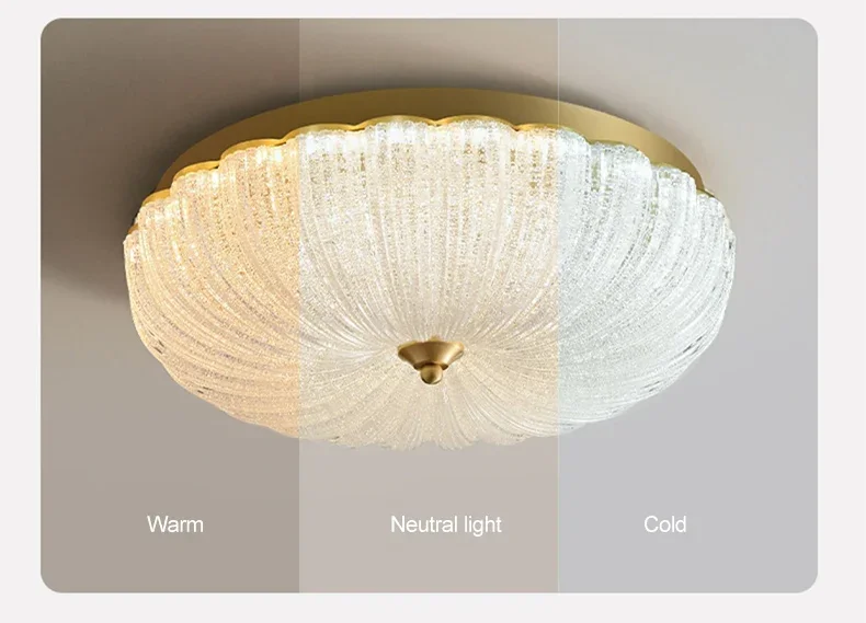 New Technology Acrylic Lampshade Crystal Sand Ceiling Light for Living Room Dining Room Bedroom Corridor LED Lighting Fixtures