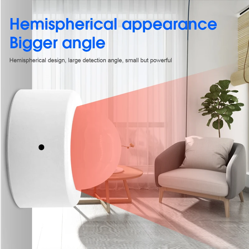Tuya ZigBee Mini PIR Motion Sensor Wireless Infrared Human Body Detector Smart Life APP Alert Home Security Sensor