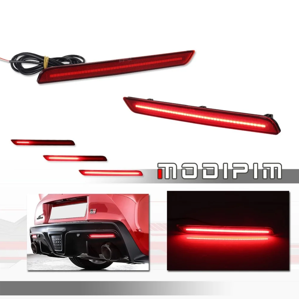 

Красный светодиодный отражатель заднего бампера, задние/тормозные фонари, задние противотуманные фары, указатели поворота для Toyota GR Supra 2020 2021 2022 2023 2024 гг.