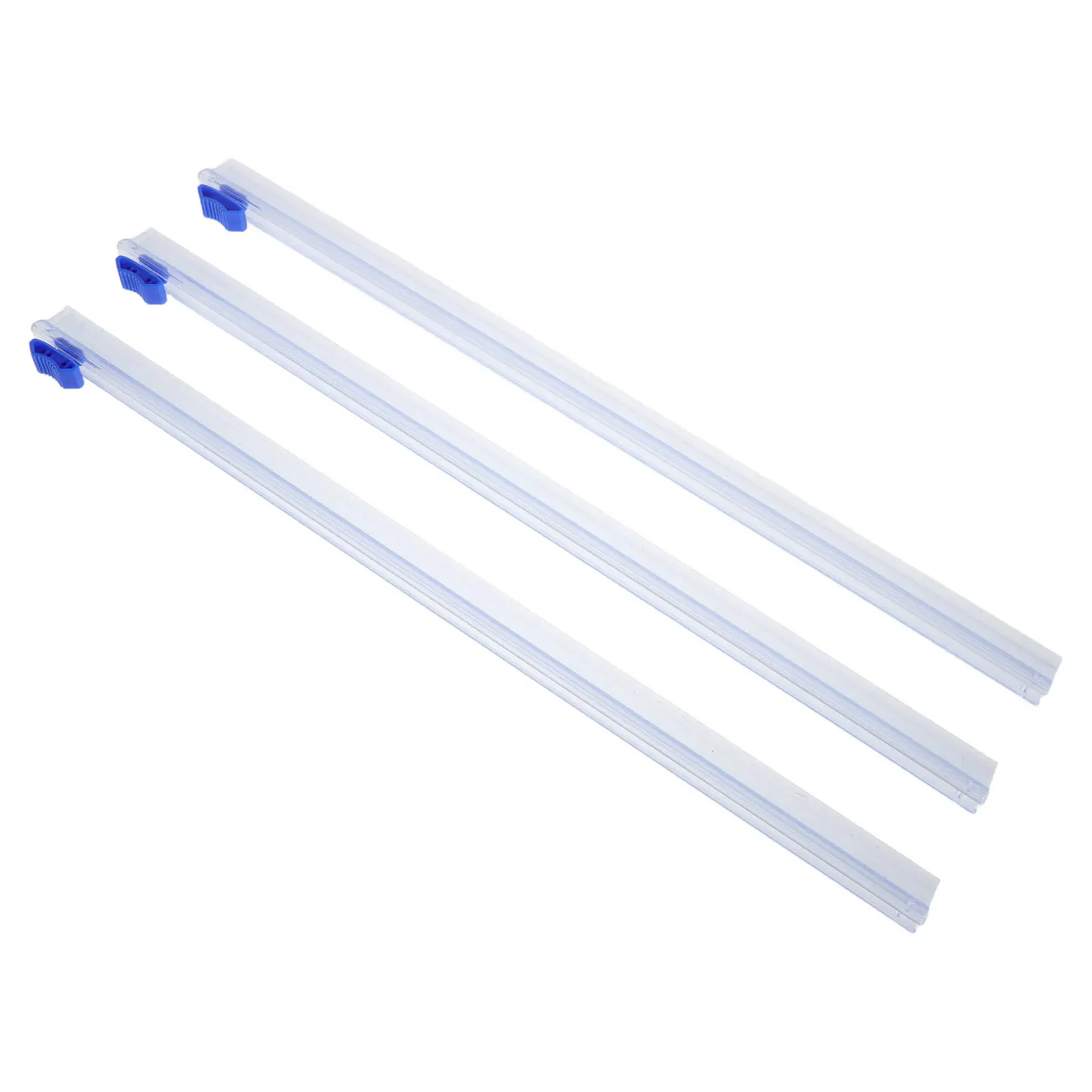 3Pcs Reusable Plastic Wrap Sliding Cutter Strip 12.6 Inch Multi-Functional Cling Film Cutter for Kitchen Baking Barbecue Foil