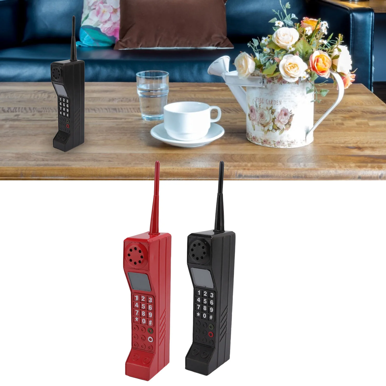 Handymodell: Retro-Handy-Modelle als Dekoration und Fotoprops
