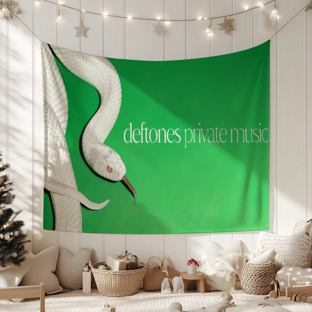 Band D-Deftones-S Private Music flag For Garden Party Living Room Home Wall Decor Banner Bedroom Outdoor Tapestry