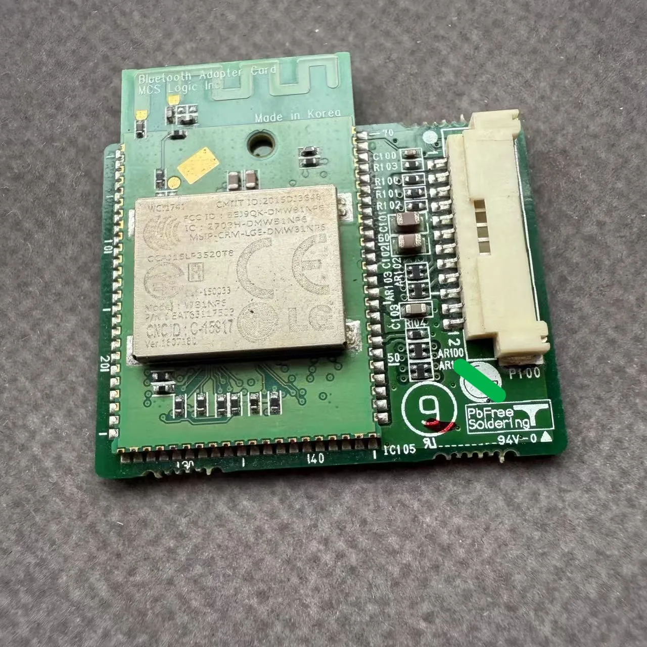 

ПЛАТА МОДУЛЯ PD91A EAX57538201(6) RBFS-B721A 001EB287B057 Плата Bluetooth EAX67030602