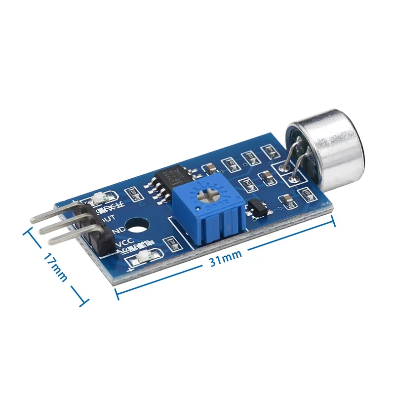 5~500Pcs Sound Sensor Module Sound Detection Module Whistle Module Voice Control Switch Output High and Low Level DIY