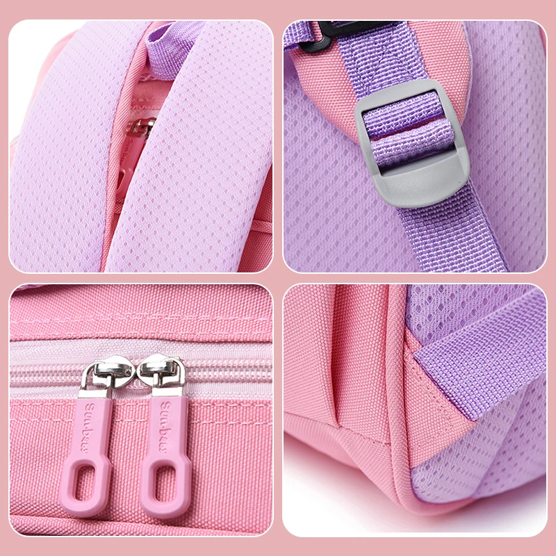 school bag Kids backpack water proof Preschool Ages 6-18 Spine protection Reduce the burden Large capacity