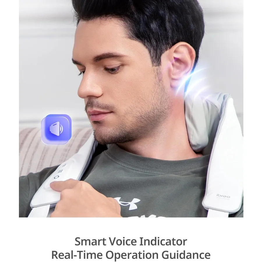 Massaggiatore Shiatsu senza fili per collo e schiena con calore per alleviare il dolore: 10 minuti x 12 usi 3 modalità di massaggio 2 livelli di intensità 3D Knea