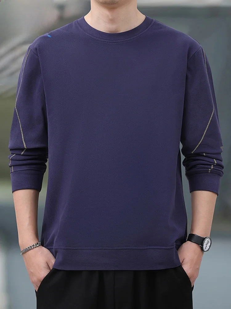 

Paul 2025 Men's Long Sve Sweatirt Spring Autumn Loose Fit High Quali Wear Resistant Faionable Ci Walk T-irt